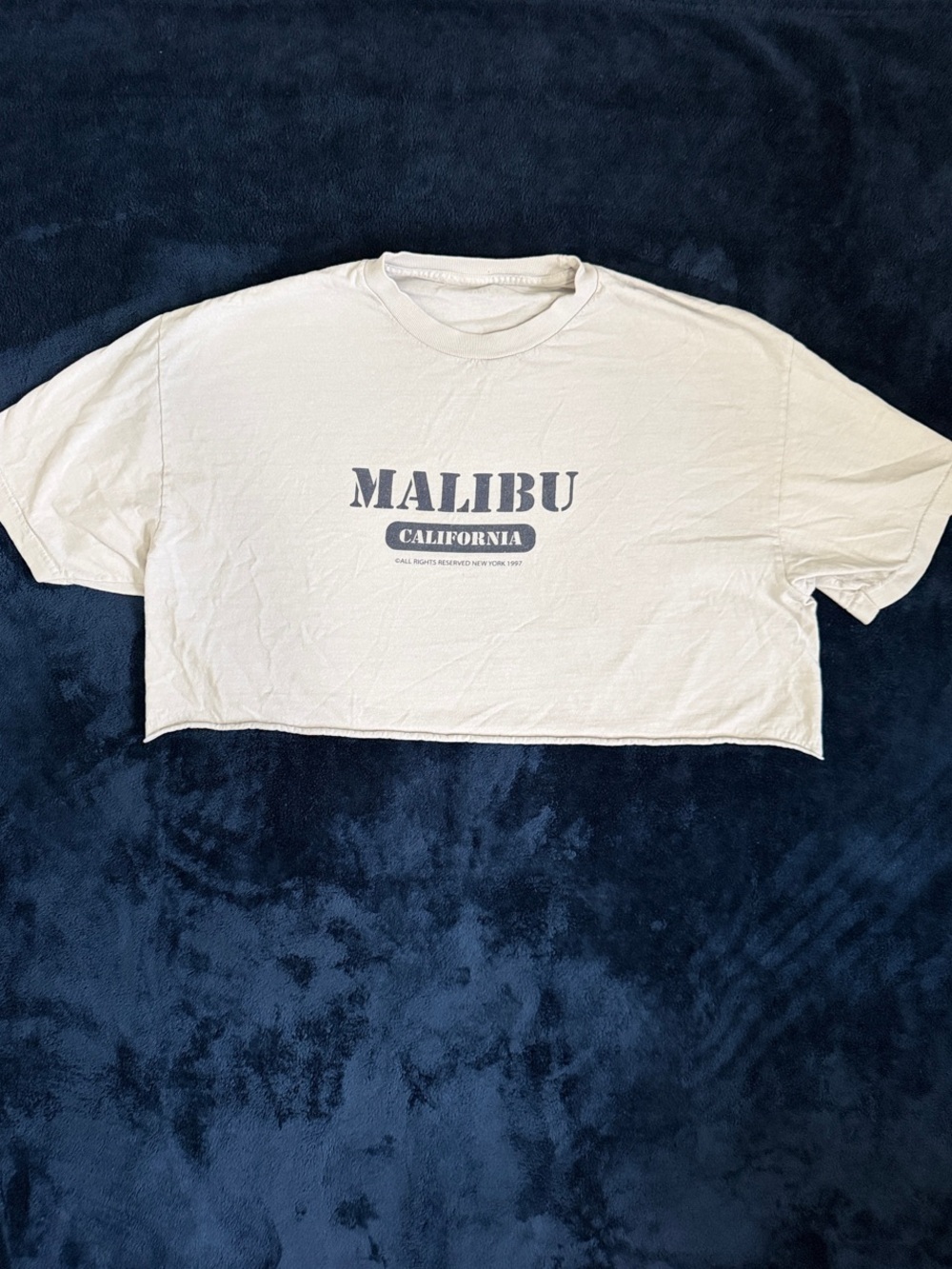 Malibu California Cropped Graphic Tee